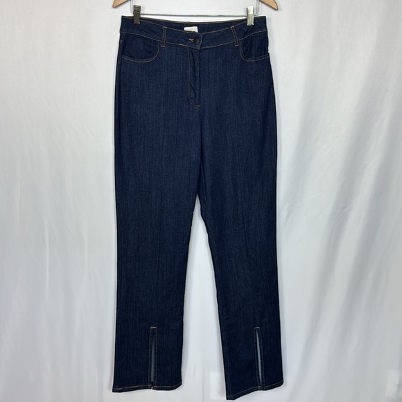 Calvin Klein Jeans Denim - Calvin Klein Women’s High Rise Straight Leg Jeans Size 10 Dark Blue Wash Stretch